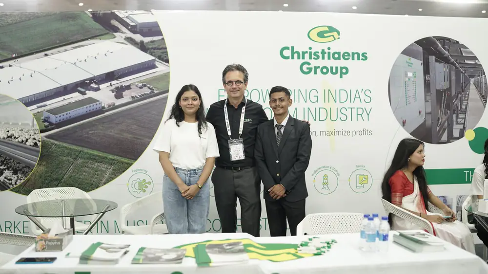 Exhibitors at the Christiaens Group stand